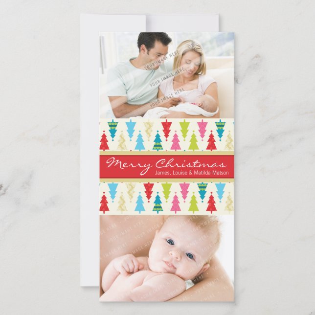 CARTE PHOTOCARD DE VACANCES COLORÉE :: patternedxm (Devant)