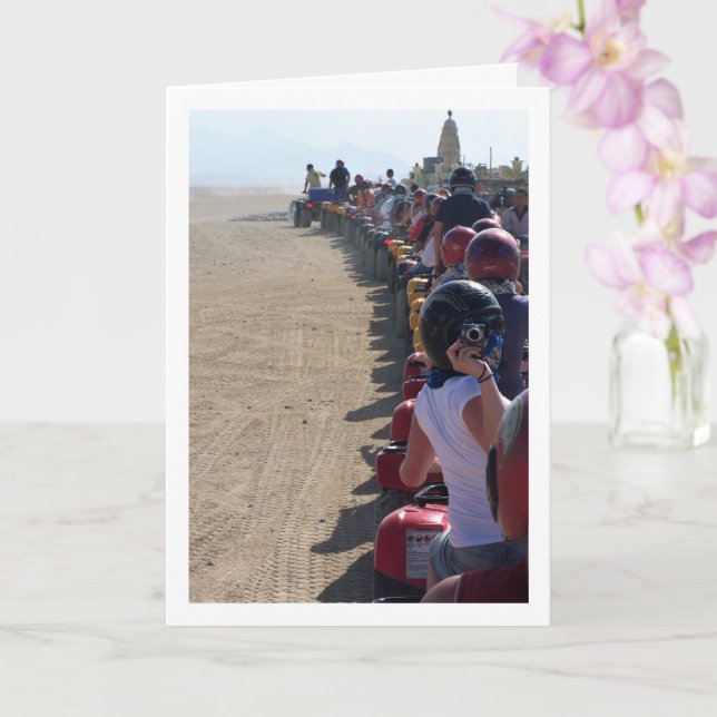 Carte Photographe sur quad (Orchidée)