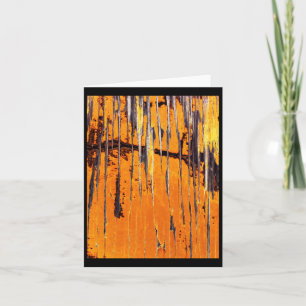 Carte Photographie biologique Abstraite Orange Boat Hull