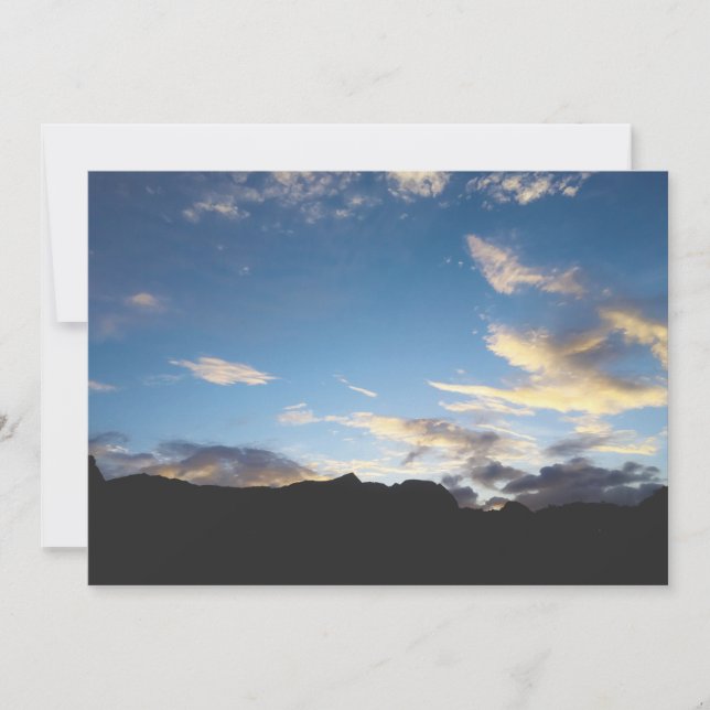 Carte Photographie de la nature au crépuscule au Cap-Ver (Devant)