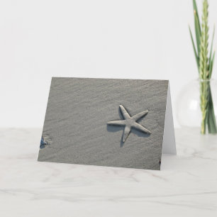 Carte Photographie de la plage de sable de Starfish