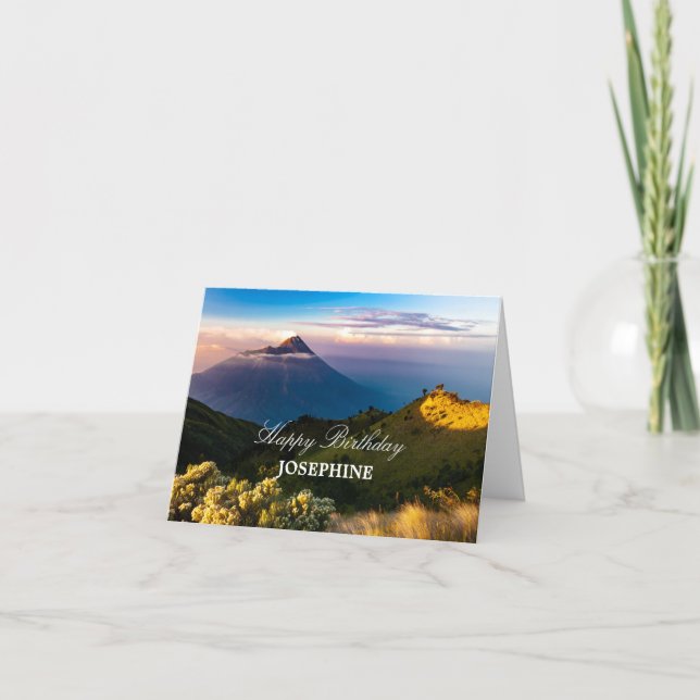 Carte Photographie de montagne (Devant)