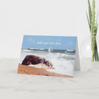 Carte Photographie de plage - Journal