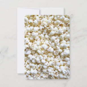 Carte Photographie de Popcorn Texture Décor lumineux