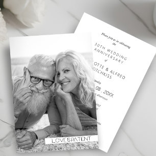 Carte Photographie noir et blanc Tout l'anniversaire du