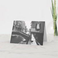 Photographie noir et blanc Venise Italie Canal
