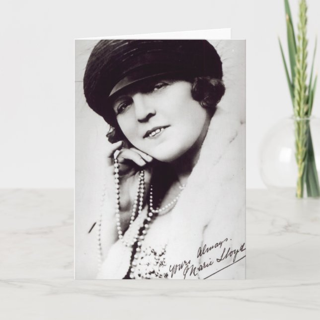 Carte Photographie signée de Marie Lloyd (Devant)
