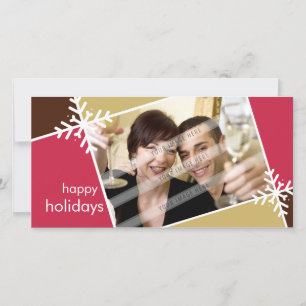 CARTE PHOTOGRAPHIQUE DE NOËL :: Flocon de neige mo