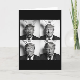 Carte Photomaton de Trump en oreilles de lapin de Pâques