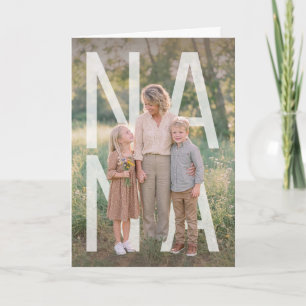 Carte PhotoPop Nana Photo Personnalisée