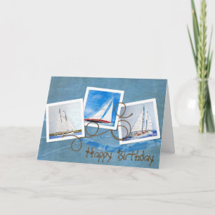 Carte Photos de voiliers pour Anniversaire