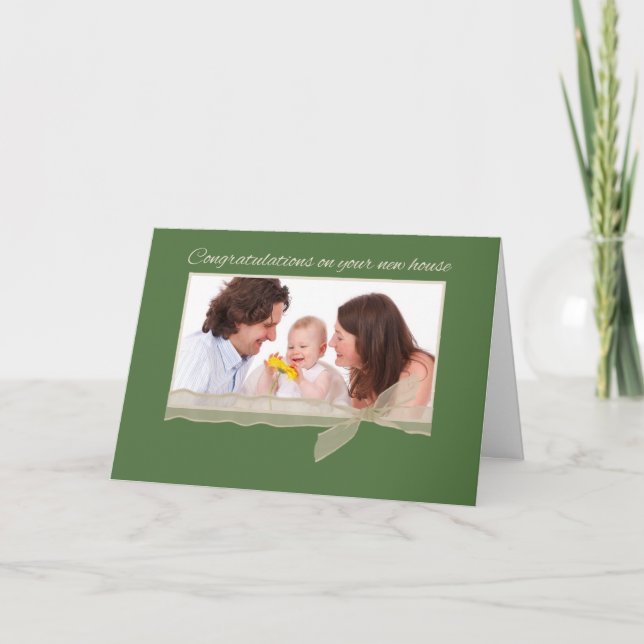 Carte Photos horizontales Félicitations pour la nouvelle (Devant)