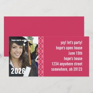 Carte Photos Senior Open House Graduation Photo
