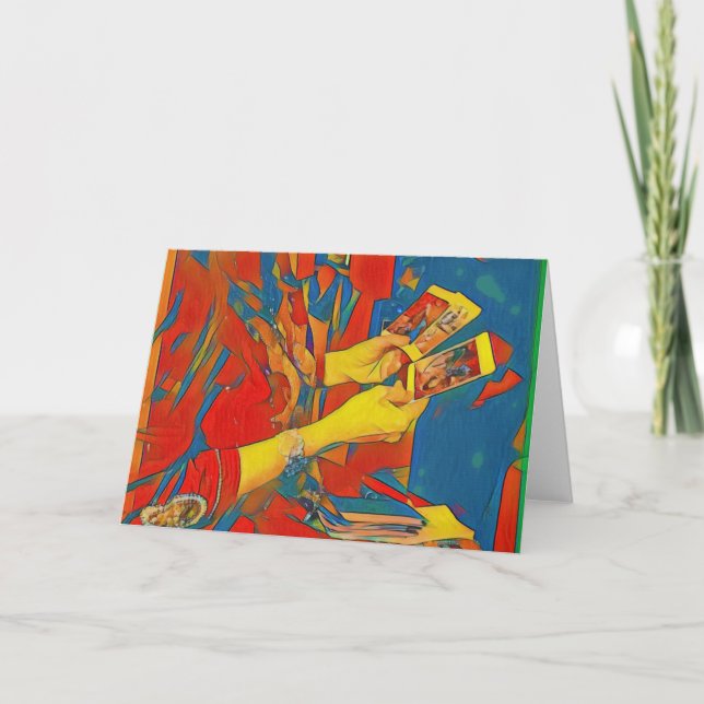 Carte Physique artistique Lecture de Tarot (Devant)