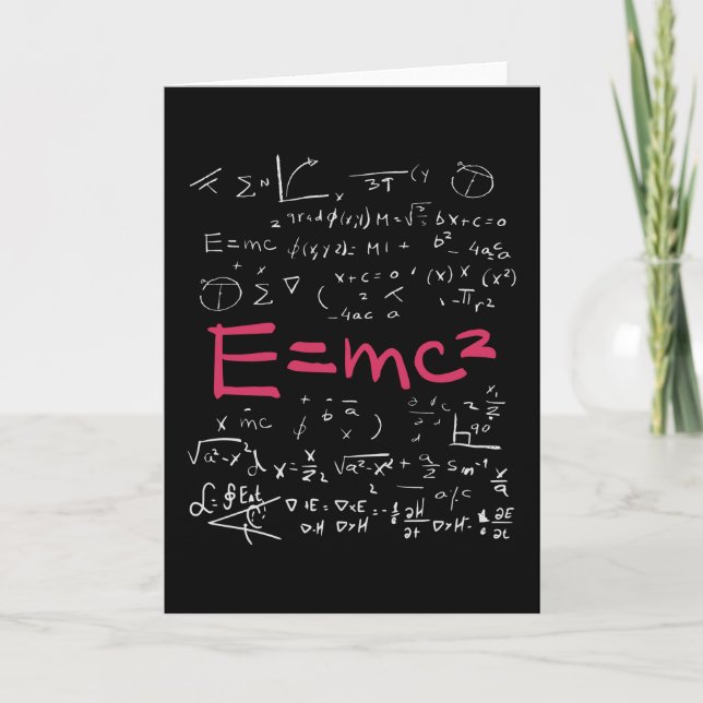 Carte Physique et formules mathématiques EMC2 (Devant)