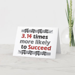 Carte Pi Success Funny Math Graduation Card