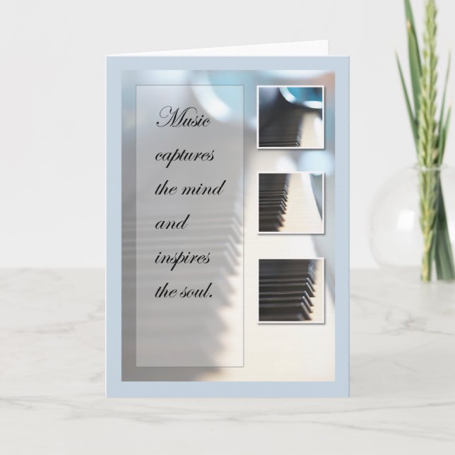 Carte Piano Inspiration Musique (Devant)