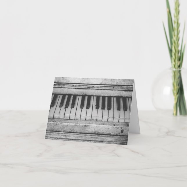 Carte Piano Note vintage (Devant)