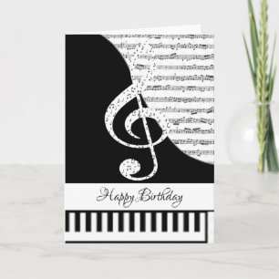 Carte piano personnalisable