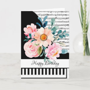 Carte piano personnalisable