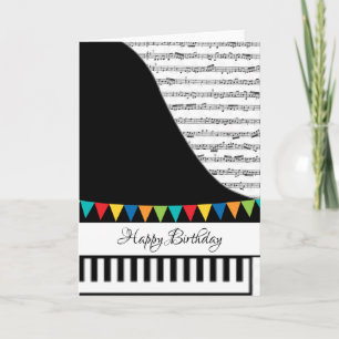 Carte piano personnalisable