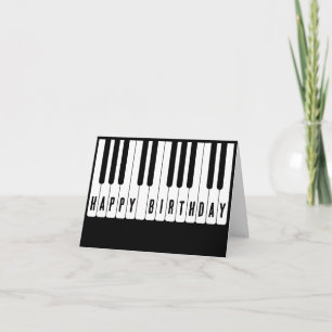 Carte Piano tuts Joyeux anniversaire