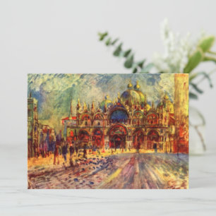 Carte Piazza San Marco, Venise par Pierre Renoir