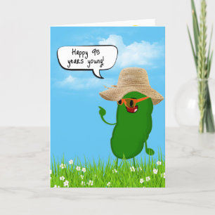 Carte Pickle Personne avec Casquette pour 95e anniversai