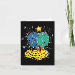 Carte Pickleball Noël Père Noël Pickleball X Mas Lumière