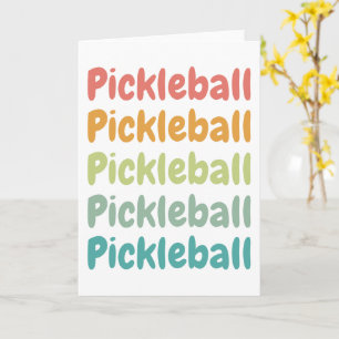 Carte Pickleball Retro Pickleball Player