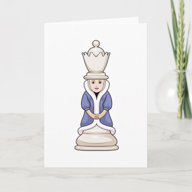 Carte Pièce d'échecs Reine d'échecs (Devant)