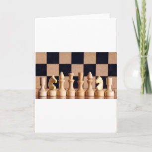 Carte Pièces d'échecs en bois