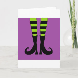 Carte Pieds de sorcière de Halloween