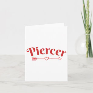 Carte Piercer Arrow Heart Magasin de Piercing Profession