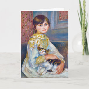 Carte Pierre-Auguste Renoir - Enfant avec chat