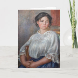 Carte Pierre-Auguste Renoir - Jeune Femme Assis