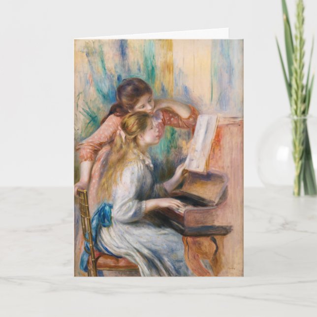 Carte Pierre Auguste Renoir - Jeunes filles au piano (Devant)