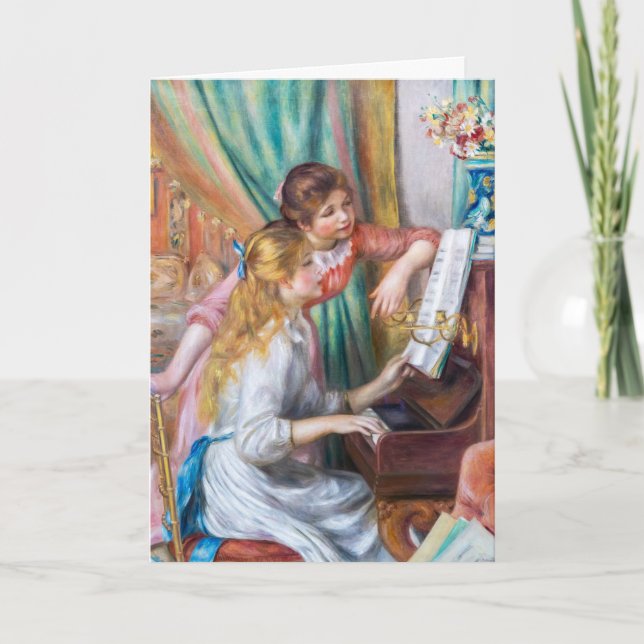 Carte Pierre Auguste Renoir - Jeunes filles au piano (Devant)