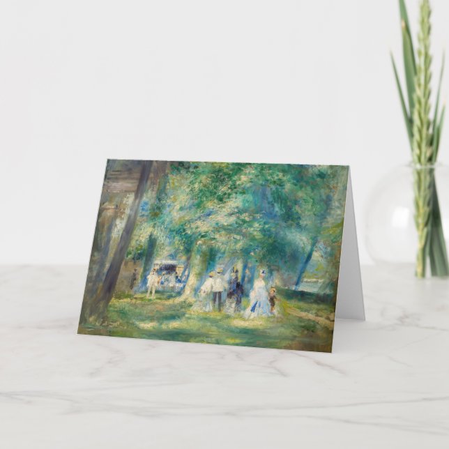 Carte Pierre-Auguste Renoir - La fête à Saint-Cloud (Devant)
