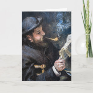 Carte Pierre-Auguste Renoir - Lecture Claude Monet