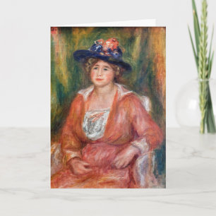 Carte Pierre-Auguste Renoir - Portrait d'une femme assis