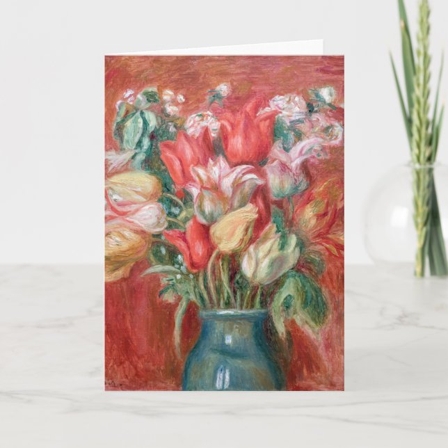 Carte Pierre-Auguste Renoir - Tulip Bouquet (Devant)