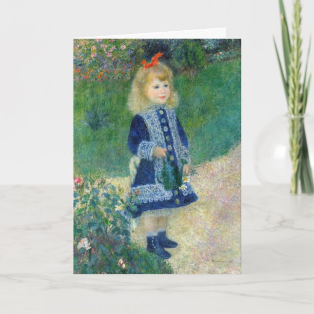 Carte Pierre-Auguste Renoir - Une fille avec une canne d (Devant)