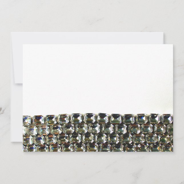 Carte Pierres de diamants strass (Devant)
