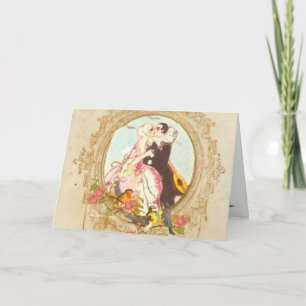 Carte Pierrot et Columbine