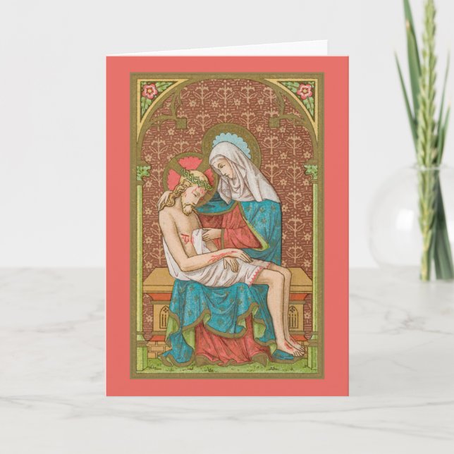 Carte Pieta (SAU 23) Salutation blanche (Devant)