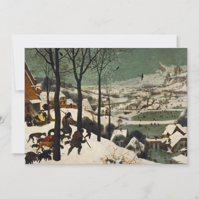 Carte Pieter Bruegel L'Ancien - Chasseurs Dans La Neige (Devant)