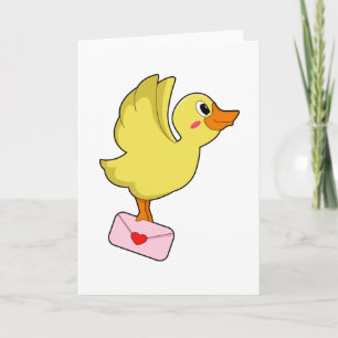 Carte Pigeon voyageur canard Lettre
