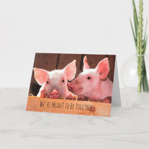 Carte Piglets de cochon de petits cochons mignonnes Vous