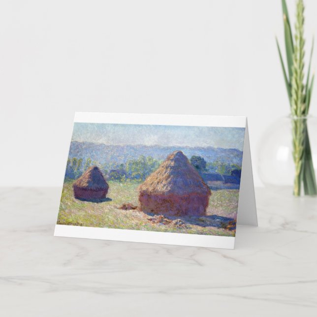 Carte Pile de blé (fin de l'été), Monet (Devant)